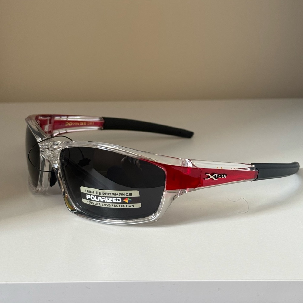 Xloop Red and Black Polarized Sunglasses